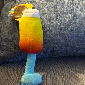 Colorful Dog  Toy with Blue and Yellow Sunrise Mimosa XS-S BNWT